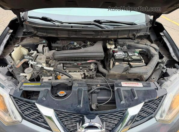 5N1AT2MV3GC898885 2016 NISSAN ROGUE Gray Front interior view