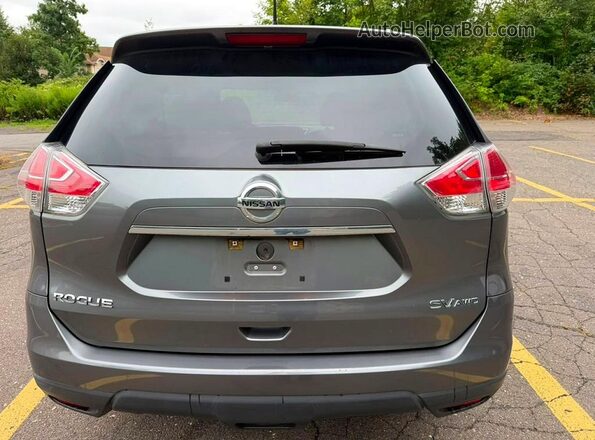 5N1AT2MV3GC898885 2016 NISSAN ROGUE Gray Rear seats view