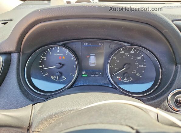 5N1AT2MV3JC790578 2018 NISSAN ROGUE Silver Вид щитка приладів