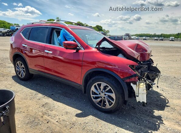 5N1AT2MV4GC795474 2016 NISSAN ROGUE Red Przód prawy