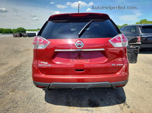 5N1AT2MV4GC795474 2016 NISSAN ROGUE Red Widok z tyłu