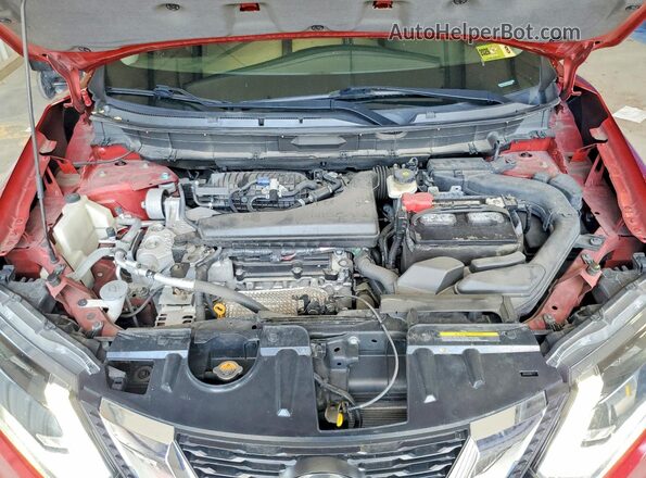 5N1AT2MV4JC805296 2018 NISSAN ROGUE Maroon Widok komory silnika