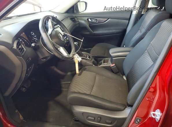 5N1AT2MV4JC805296 2018 NISSAN ROGUE Maroon Widok wnętrza z przodu