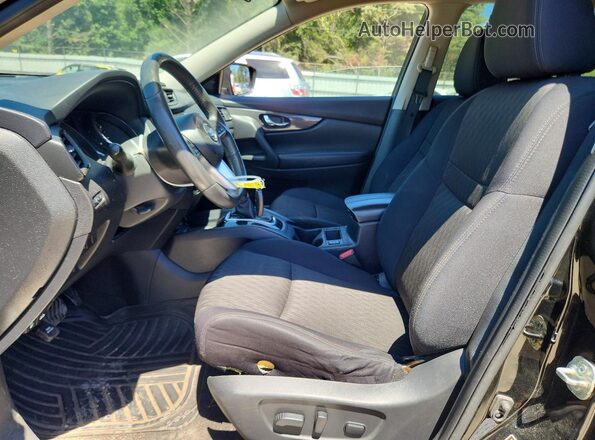 5N1AT2MV5HC848846 2017 NISSAN ROGUE Black Вид салону спереду