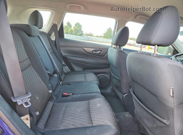 5N1AT2MV5HC849706 2017 NISSAN ROGUE Синий Вид задней части салона