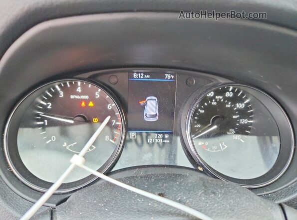 5N1AT2MV5JC758991 2018 NISSAN ROGUE Gray ხელსაწყოთა პანელის ხედი