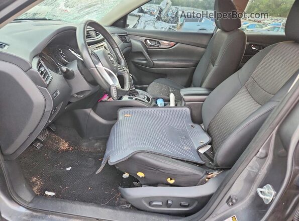 5N1AT2MV5JC758991 2018 NISSAN ROGUE Gray წინა სალონის ხედი