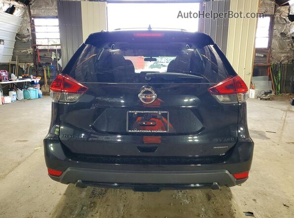 5N1AT2MV6JC719570 2018 NISSAN ROGUE Black უკანა ხედი