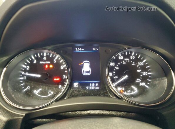 5N1AT2MV6JC719570 2018 NISSAN ROGUE Black ხელსაწყოთა პანელის ხედი