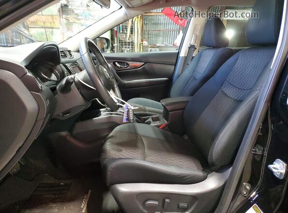 5N1AT2MV6JC719570 2018 NISSAN ROGUE Black წინა სალონის ხედი