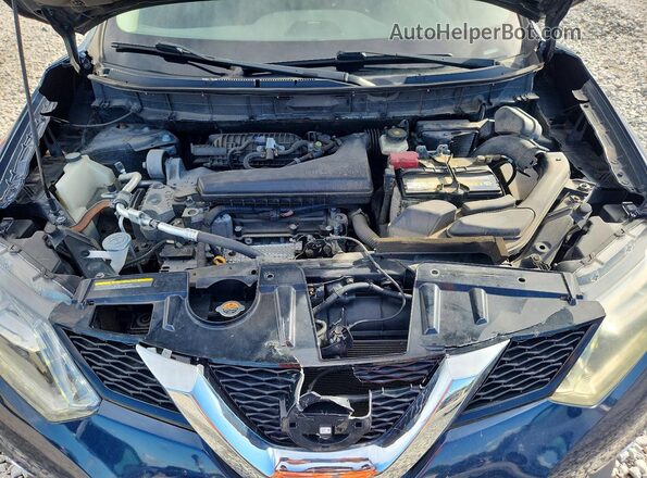 5N1AT2MV7GC869759 2016 NISSAN ROGUE Blue Սալոնի հետևի տեսք