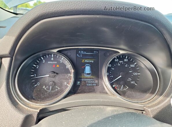 5N1AT2MV7GC869759 2016 NISSAN ROGUE Blue Սարքավորումների վահանակի տեսք