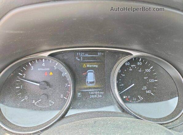 5N1AT2MV8GC800188 2016 NISSAN ROGUE Gray Вид щитка приладів
