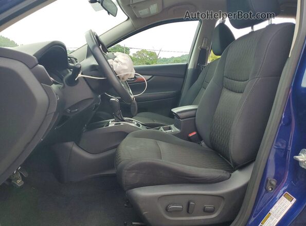 5N1AT2MV8HC869609 2017 NISSAN ROGUE Blue წინა სალონის ხედი