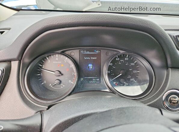 5N1AT2MV8HC869609 2017 NISSAN ROGUE Blue ხელსაწყოთა პანელის ხედი