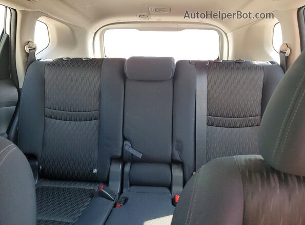 5N1AT2MV9HC799151 2017 NISSAN ROGUE Silver Rear seats view