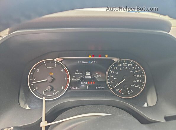 5N1AT3AB8NC687727 2022 NISSAN ROGUE Белый Вид щитка приборов