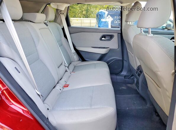 5N1AT3BA2MC747859 2021 NISSAN ROGUE Red Vista interior trasera