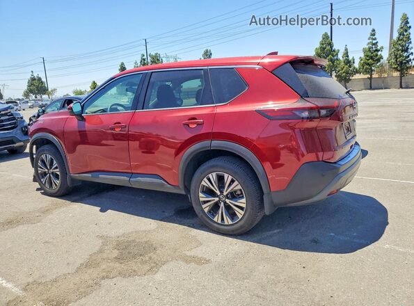 5N1AT3BA2MC793773 2021 NISSAN ROGUE Red Rear left