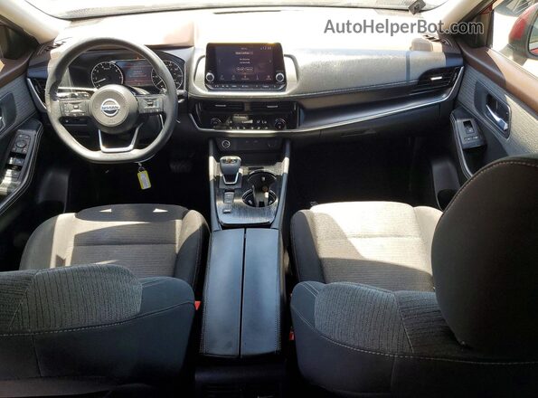 5N1AT3BA2MC793773 2021 NISSAN ROGUE Red Dashboard view