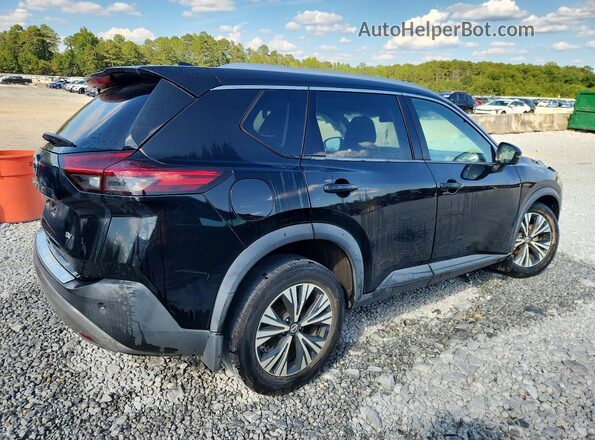 5N1AT3BA3MC808586 2021 NISSAN ROGUE Black Հետևի աջ