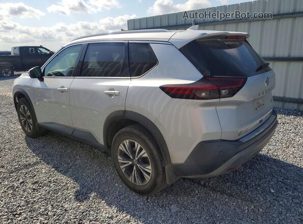 5N1AT3BA7MC681888 2021 NISSAN ROGUE Silver Trasero izquierdo