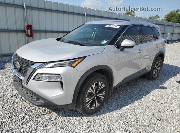 5N1AT3BA7MC681888 2021 NISSAN ROGUE Silver Vista interior de 360 grados