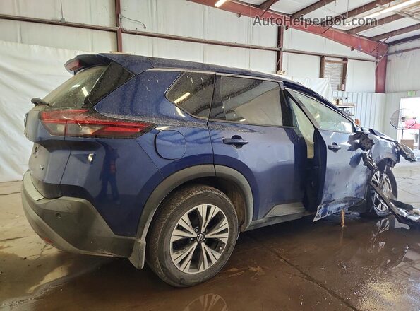 5N1AT3BA9MC725051 2021 NISSAN ROGUE Blue Tył prawy