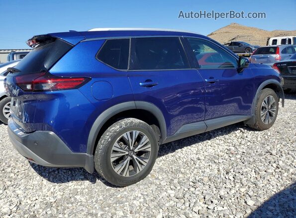 5N1AT3BA9MC809628 2021 NISSAN ROGUE Blue უკანა მარჯვენა