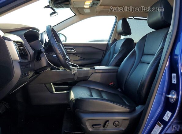 5N1AT3BA9MC809628 2021 NISSAN ROGUE Blue წინა სალონის ხედი