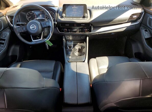 5N1AT3BA9MC809628 2021 NISSAN ROGUE Blue წინა პანელის ხედი