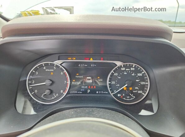 5N1AT3BB0MC723116 2021 NISSAN ROGUE White ხელსაწყოთა პანელის ხედი