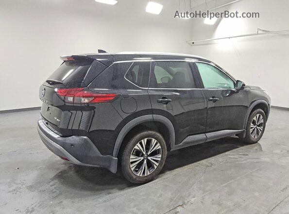 5N1AT3BB5MC748142 2021 NISSAN ROGUE Black Trasero derecho