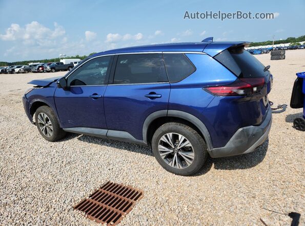 5N1AT3BB7MC733903 2021 NISSAN ROGUE Blue Задня ліва чверть