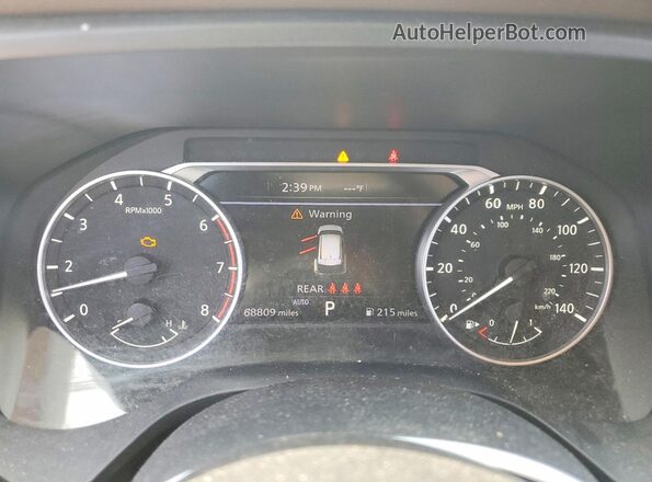 5N1AT3BB8MC696649 2021 NISSAN ROGUE Gray Вид щитка приладів