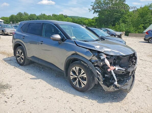 5N1AT3BB8MC696649 2021 NISSAN ROGUE Gray Передня права чверть