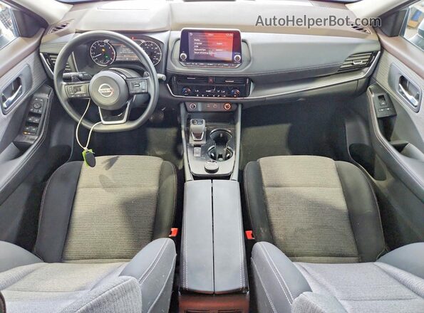 5N1AT3BBXMC768936 2021 NISSAN ROGUE Silver Widok deski rozdzielczej