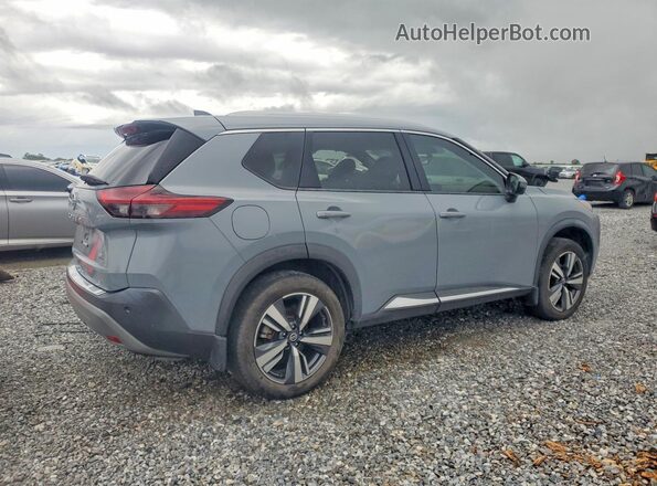 5N1AT3CA2MC779645 2021 NISSAN ROGUE Gray Trasero derecho