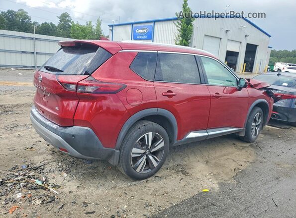 5N1AT3CA5MC801119 2021 NISSAN ROGUE Red Հետևի աջ
