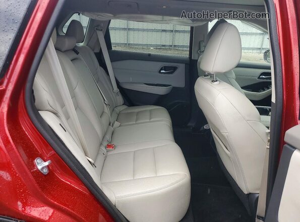 5N1AT3CA5MC801119 2021 NISSAN ROGUE Red Հետևի նստատեղերի տեսք