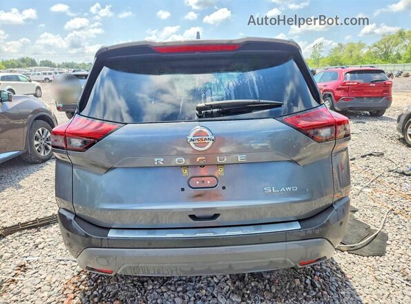 5N1AT3CB0MC706508 2021 NISSAN ROGUE Gray უკანა ხედი