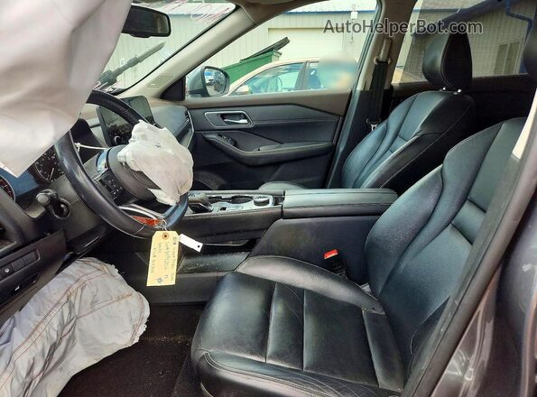 5N1AT3CB0MC706508 2021 NISSAN ROGUE Gray წინა სალონის ხედი