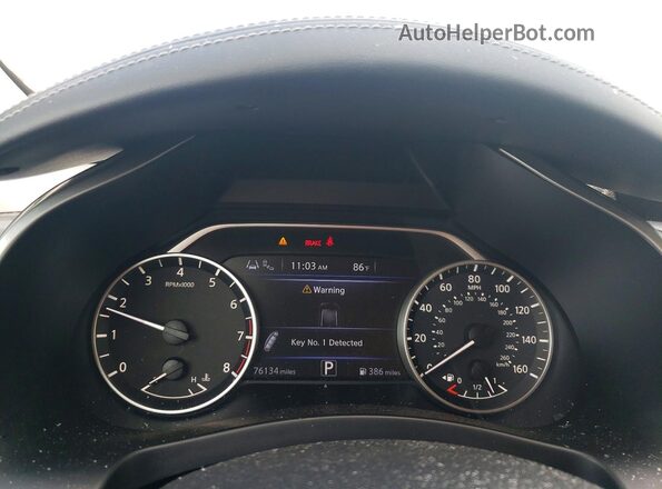 5N1AZ2AS3NC122102 2022 NISSAN MURANO Black Instrument cluster view