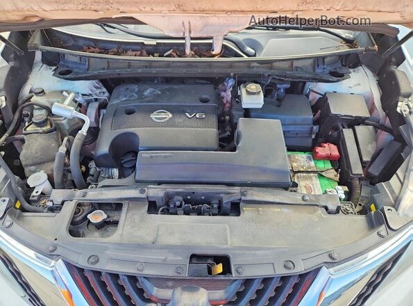 5N1AZ2MH1JN128656 2018 NISSAN MURANO White ძრავის განყოფილების ხედი