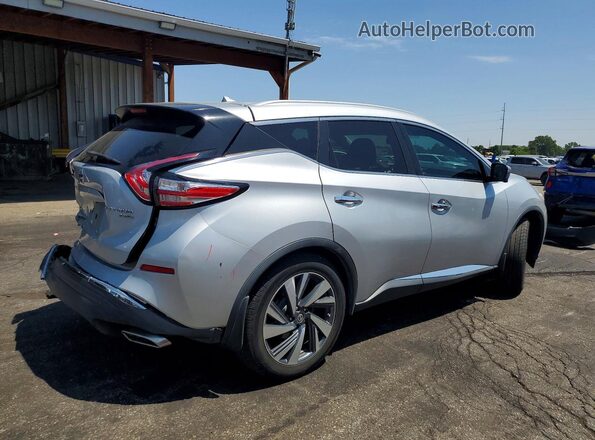 5N1AZ2MH4GN110564 2016 NISSAN MURANO Silver Задня права чверть