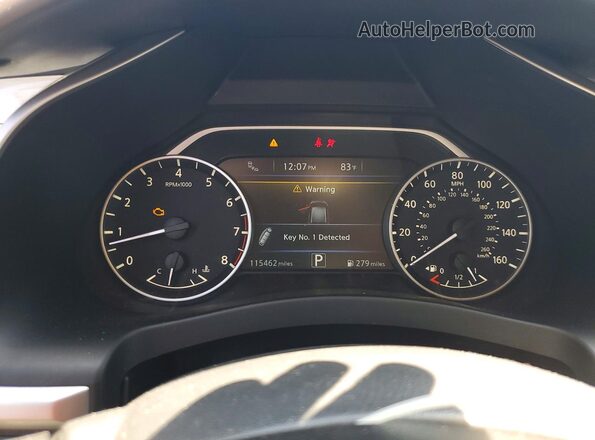 5N1AZ2MH4GN110564 2016 NISSAN MURANO Silver Вид щитка приладів