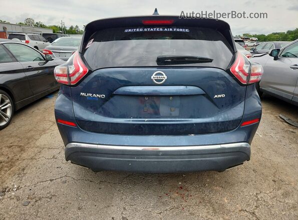 5N1AZ2MH6HN201580 2017 NISSAN MURANO Blue Rear view