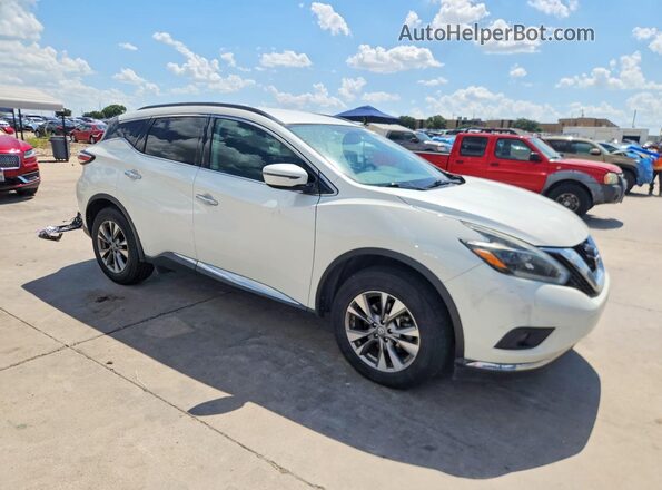5N1AZ2MH6JN132816 2018 NISSAN MURANO Белый Передняя правая четверть