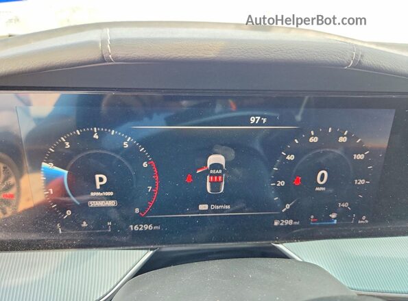 5N1AZ3CS7SC132615 2025 NISSAN MURANO Gray Вид щитка приладів