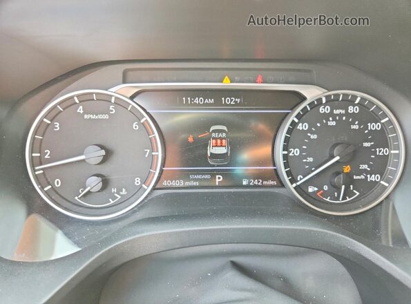 5N1BT3BA4SC832736 2025 NISSAN ROGUE Синий Вид щитка приборов